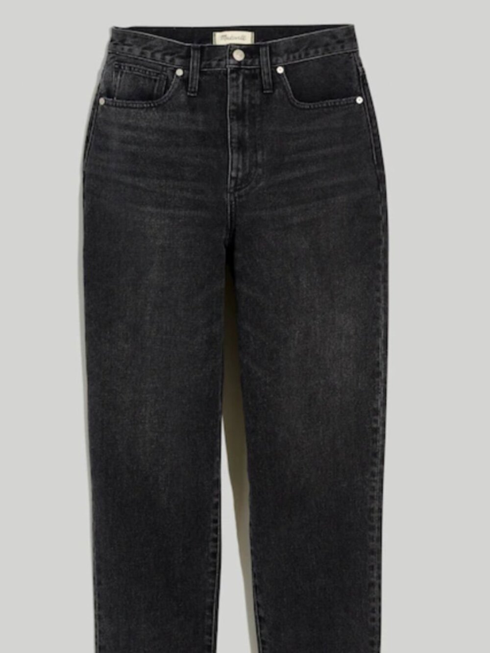 Madewell Baggy Tapered Jeans in Washed Black Size 27